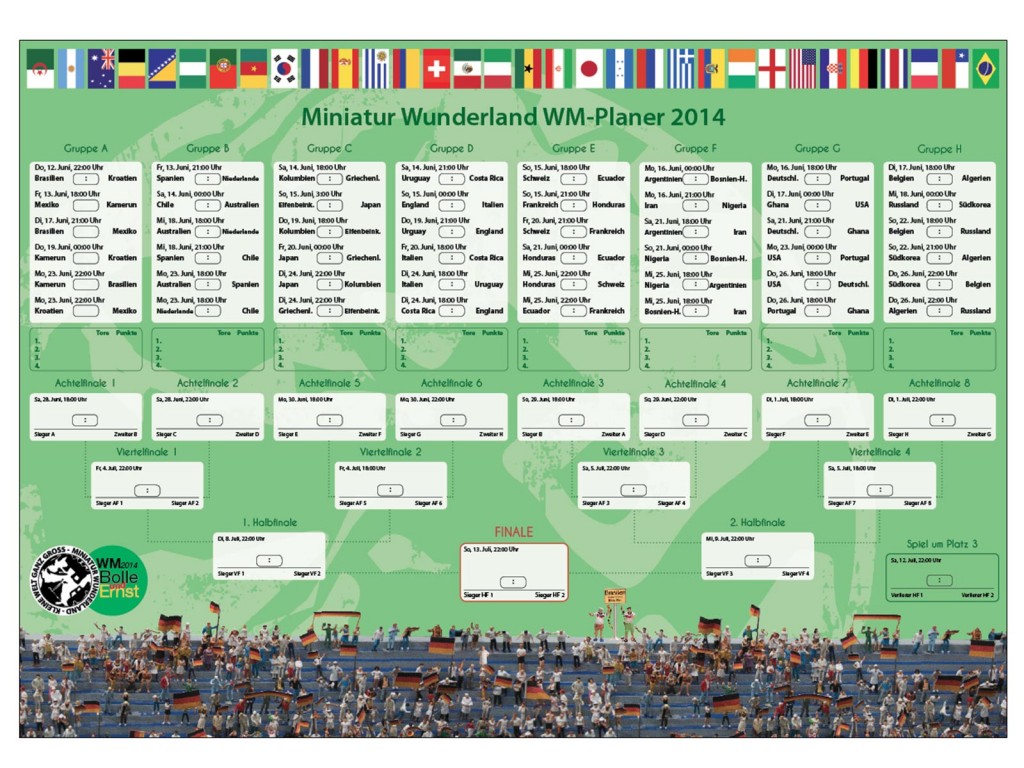 WM-Spielplan Bolle and Ernst